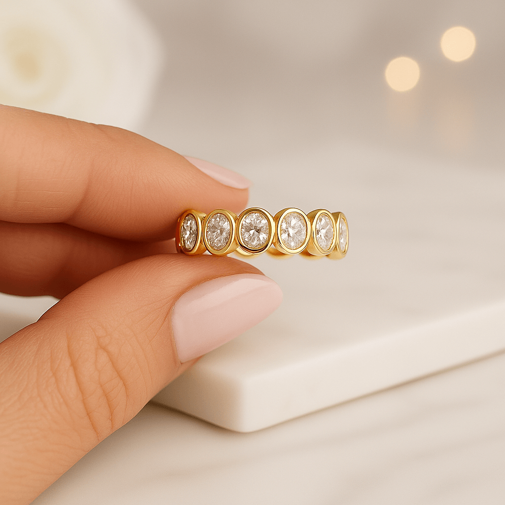 14k Diamond Eternity Band