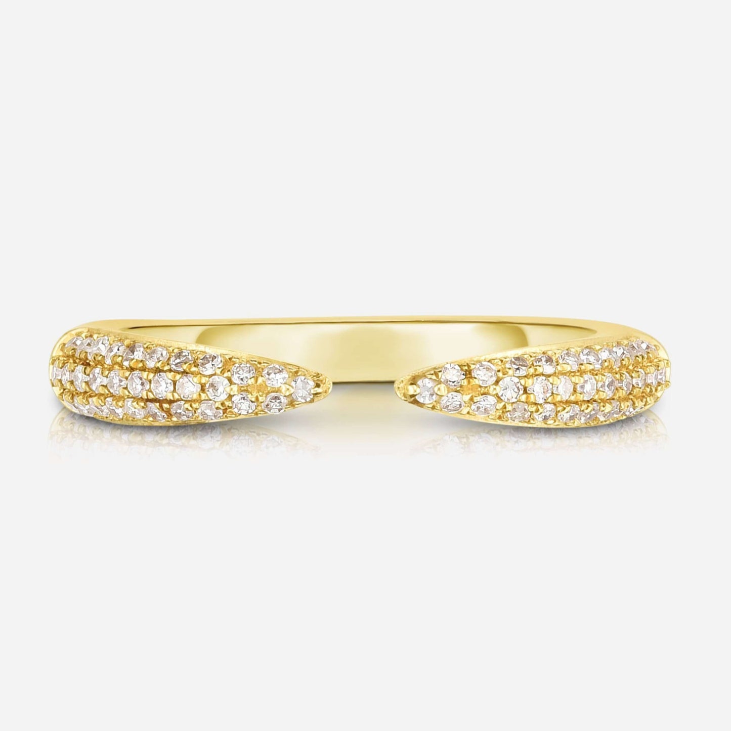 14k Open Band Stacking Ring for Women