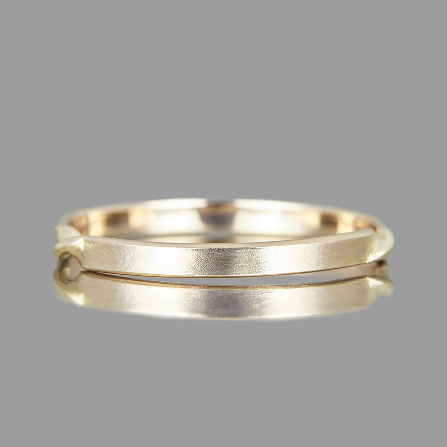 14k Solid Gold Armour Brides Wedding Band