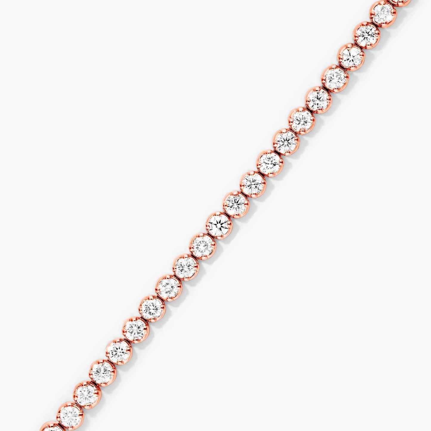 2.50 mm Round Cut Diamond Bracelet For Love