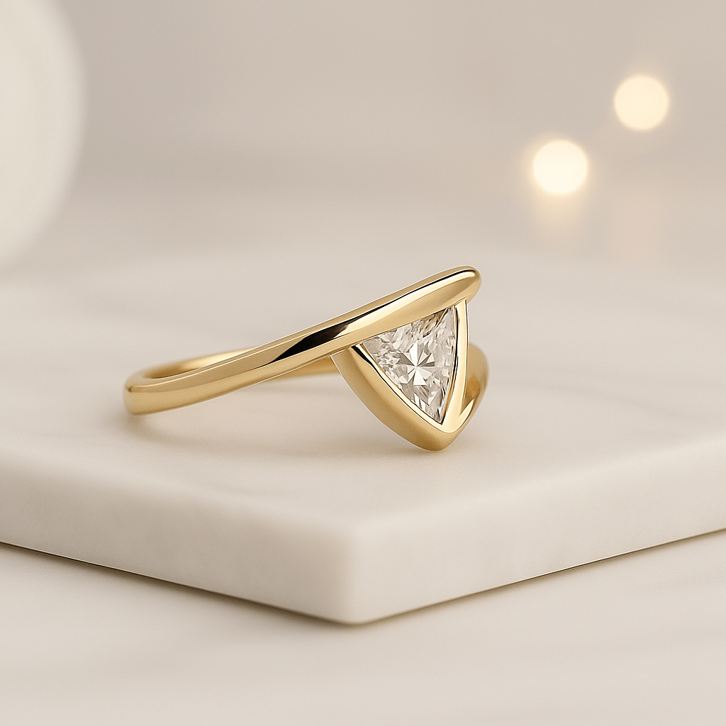 Bezel Set Diamond Ring