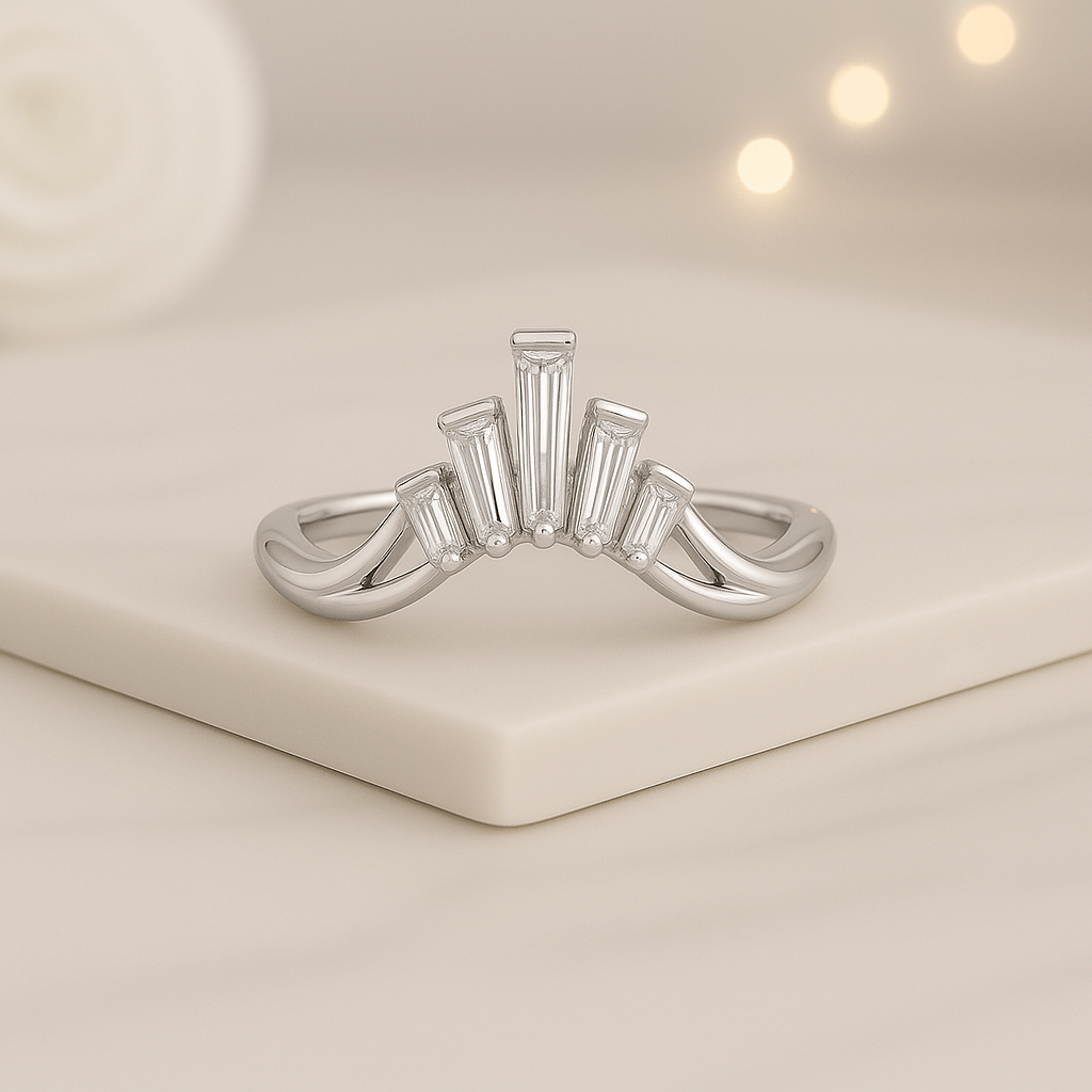 Curved Tiara Ring