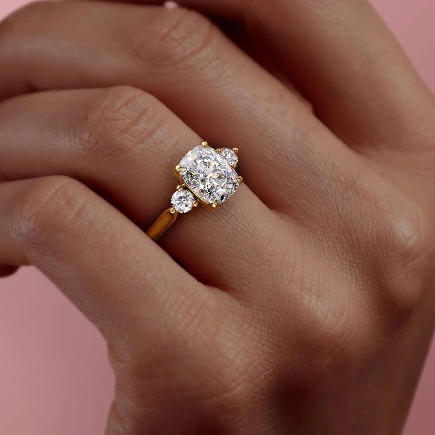 Cushion Cut Diamond Ring, Wedding Ring, Christmas Gifts For Special One
