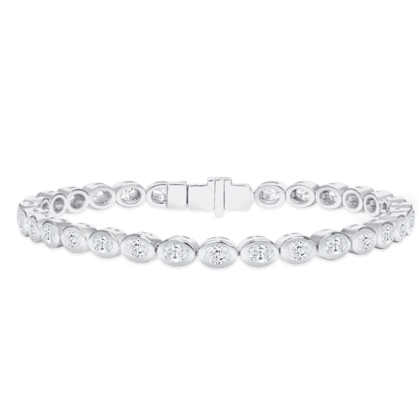 Dainty Eternity Bracelets - Gold Vermeil or White Gold over Sterling Silver