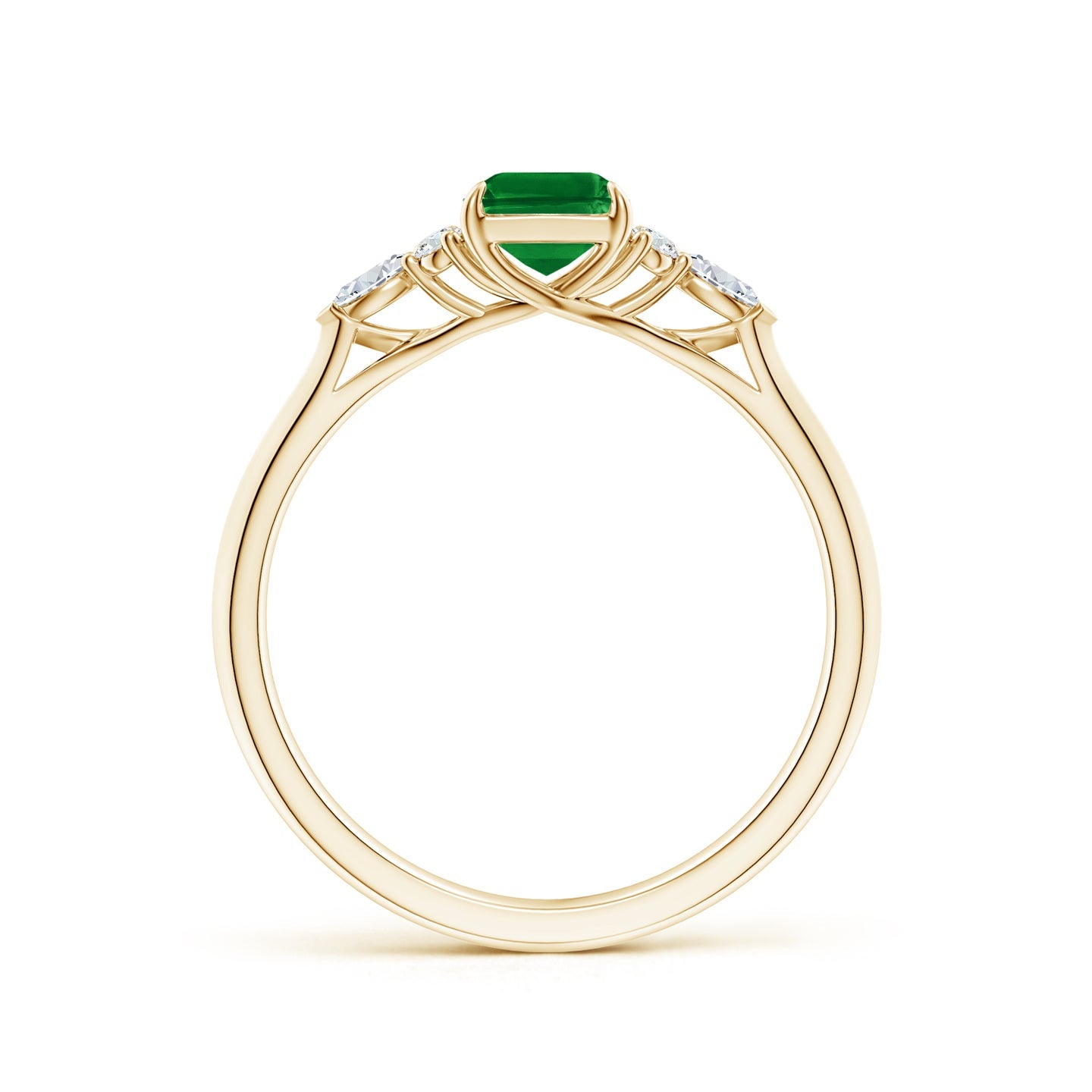 Dainty Proposal Ring with Side Pave