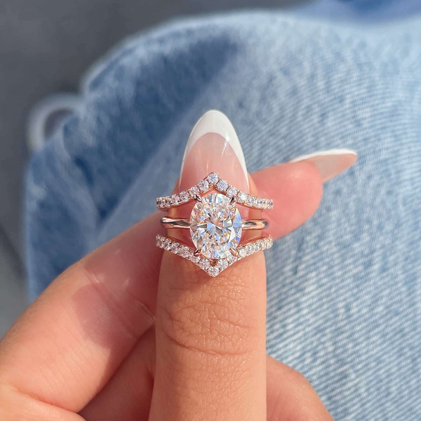 Dangling Diamond Charm Ring