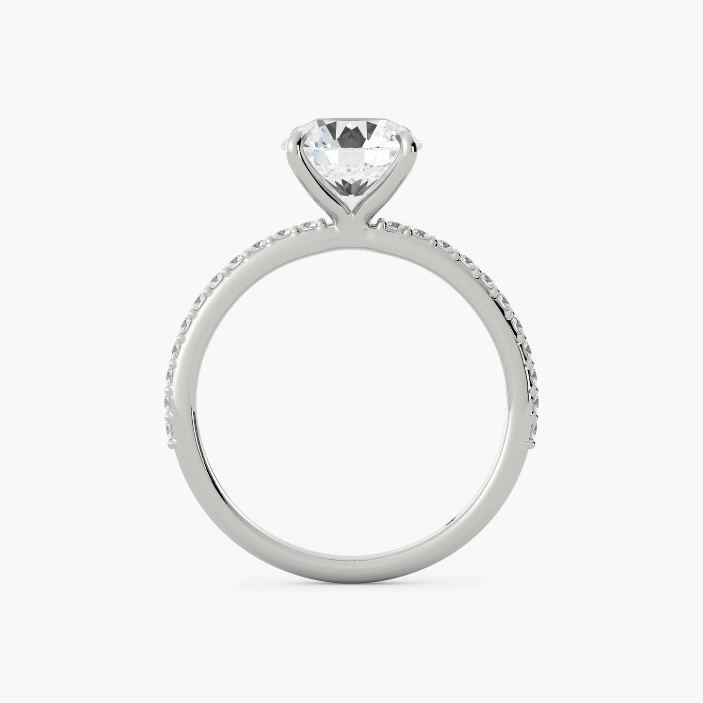 Delicate Ring, Dainty Anniversary Gifts Ring, Round Cut Solitaire Engagement Ring