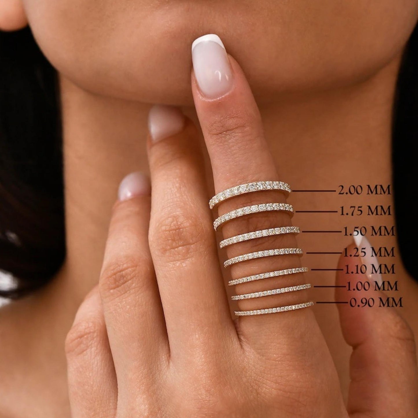 Diamond Matching Stackable Anniversary Gift