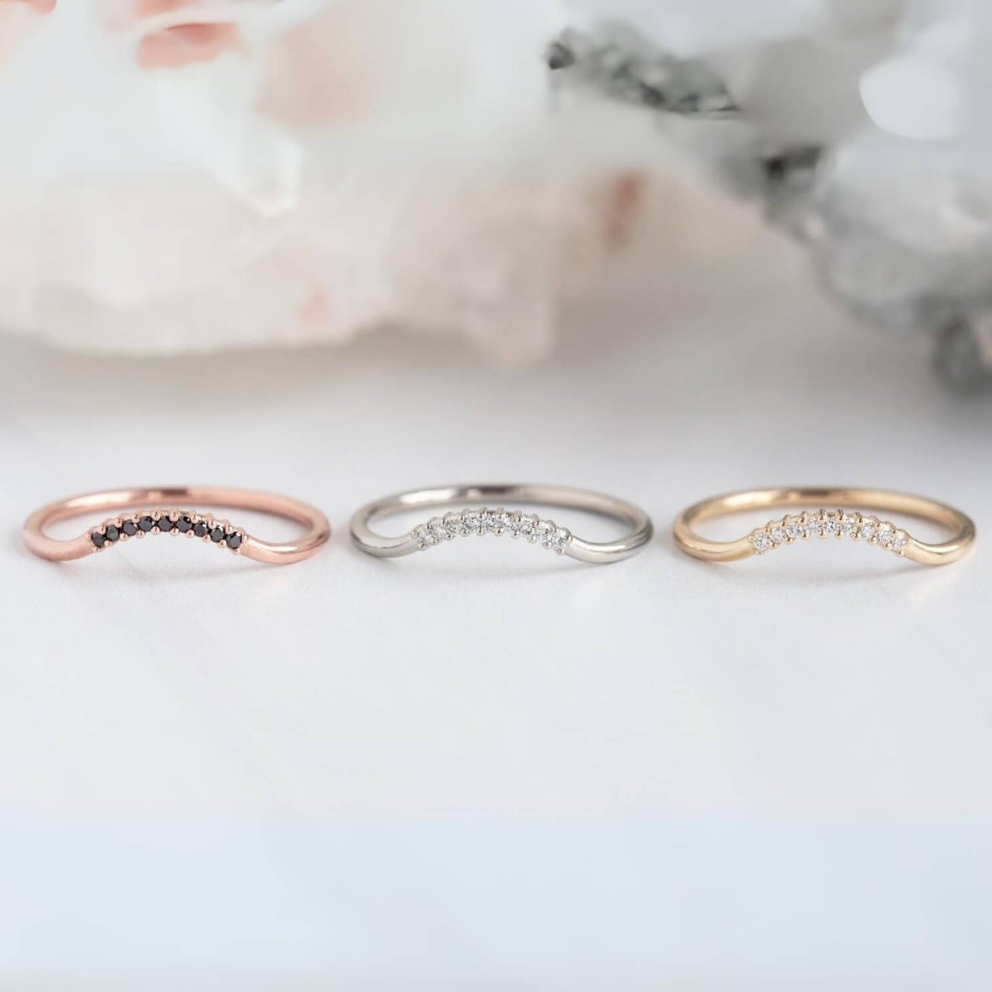 Diamond Stacking Band, Promise Anniversary gift