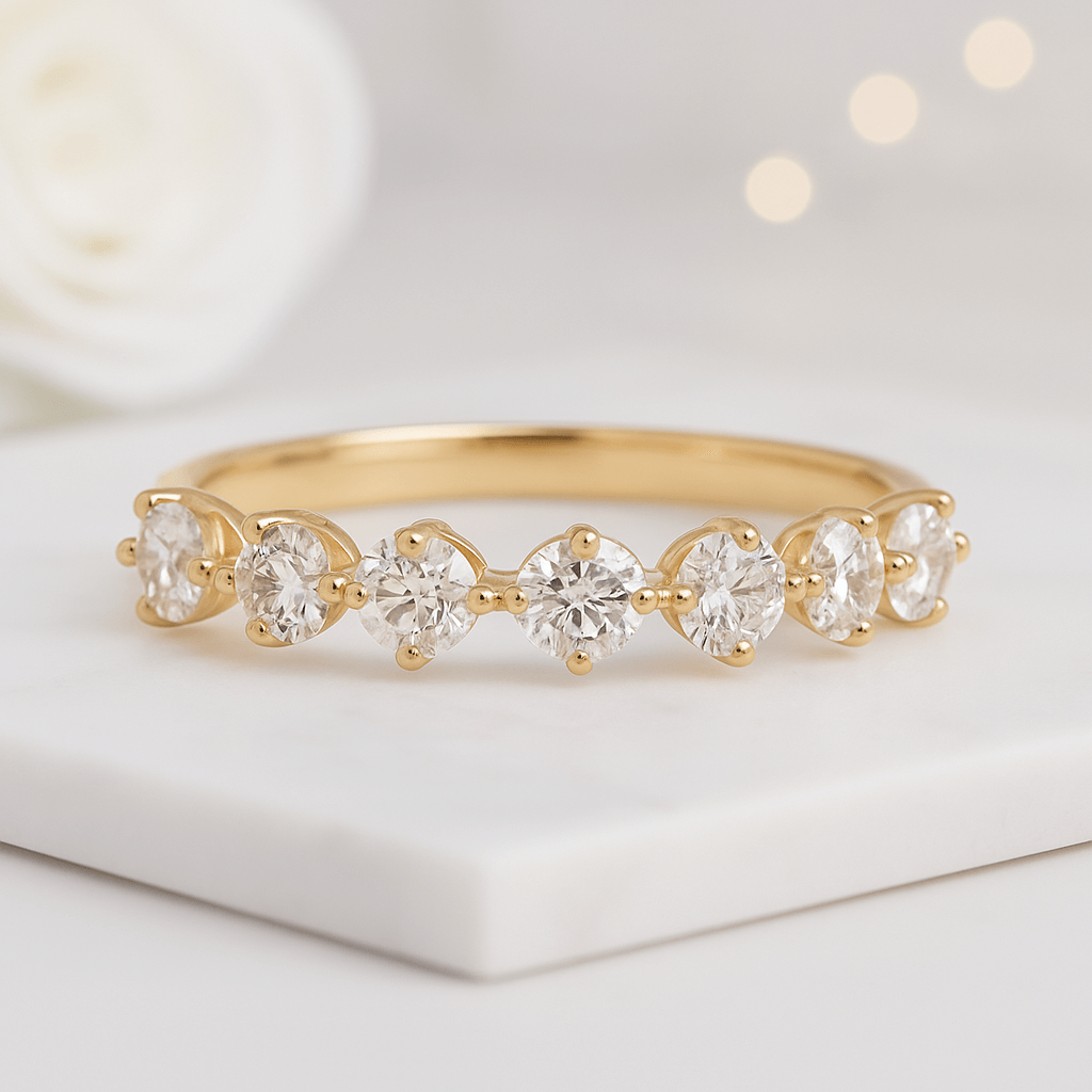Diamond Wedding Band in 14k