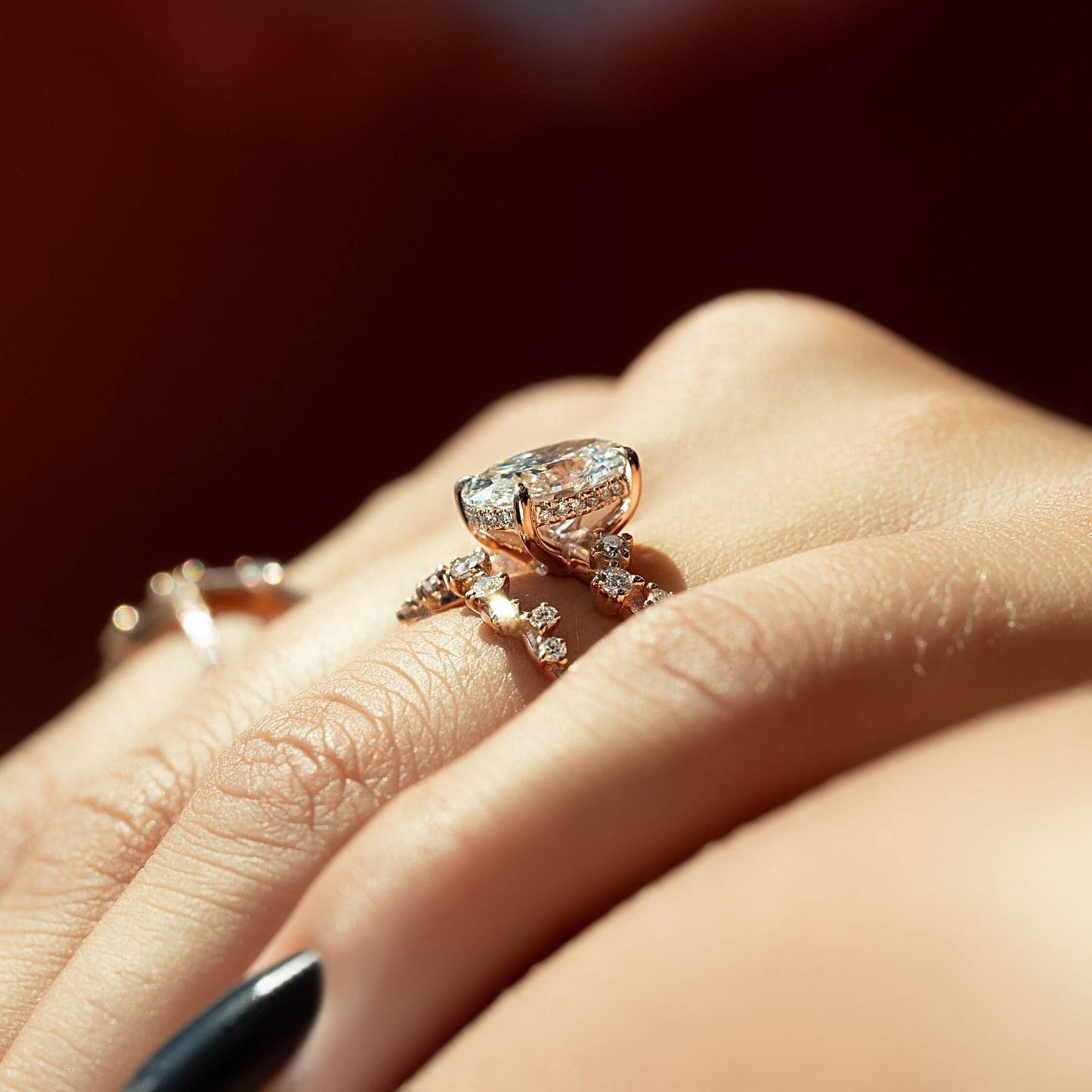 Fine Anniversary Gift for Women, Promise Ring for Her, Oval Cut Moissanite Engagement Ring