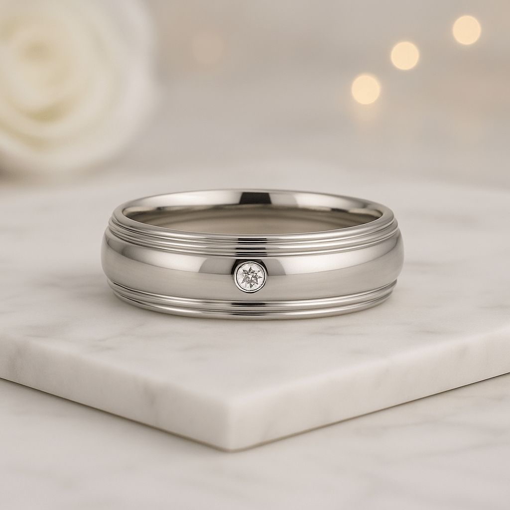 Flat Bezel Ring For Women