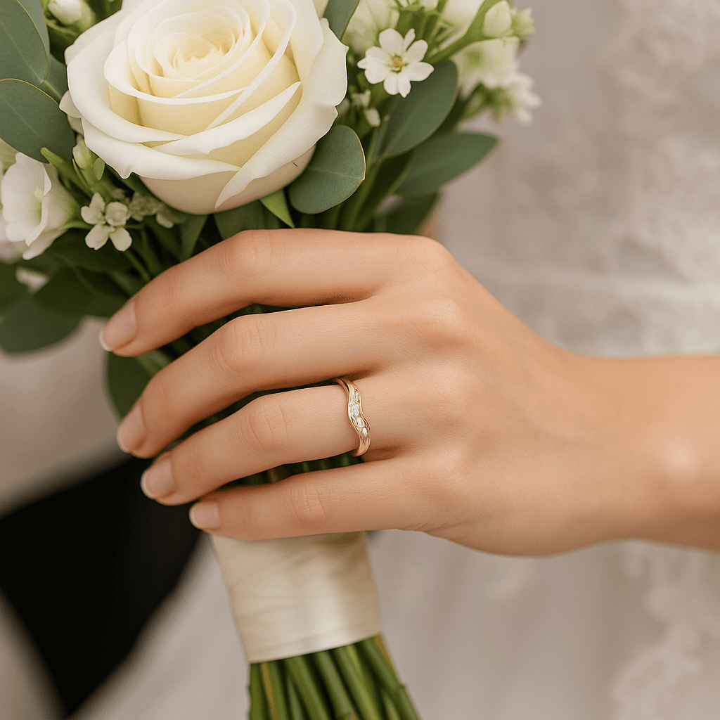 Gold Thin Contour Ring