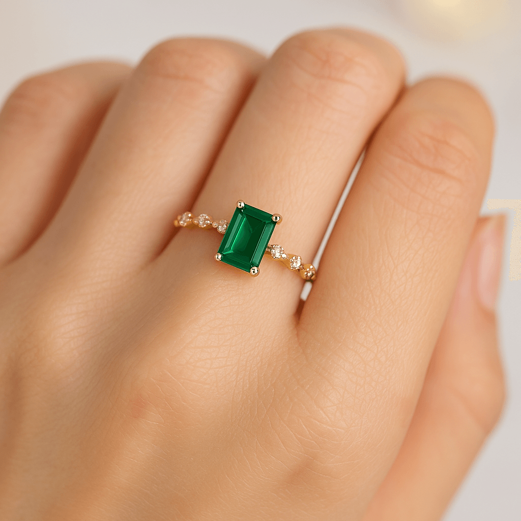 Green Diamond Ring