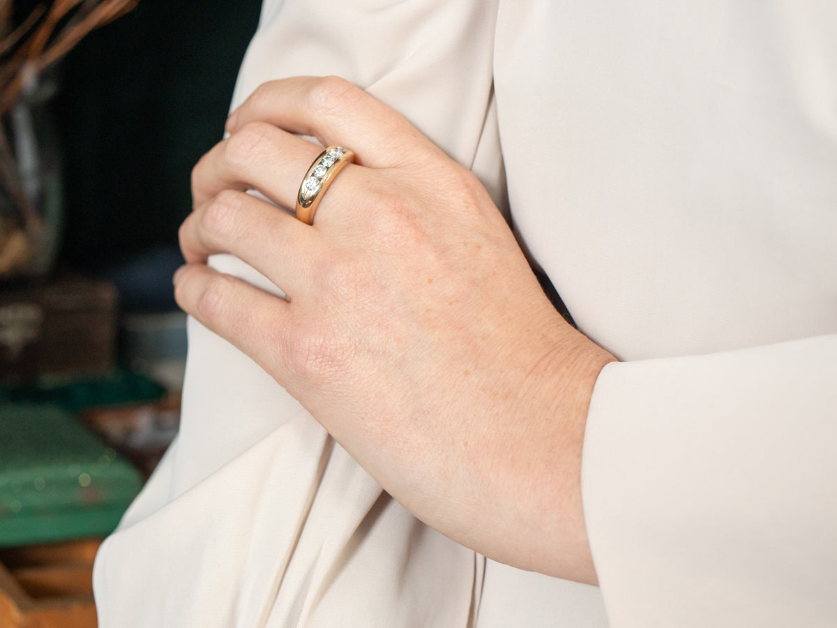 Half-eternity Diamond Ring