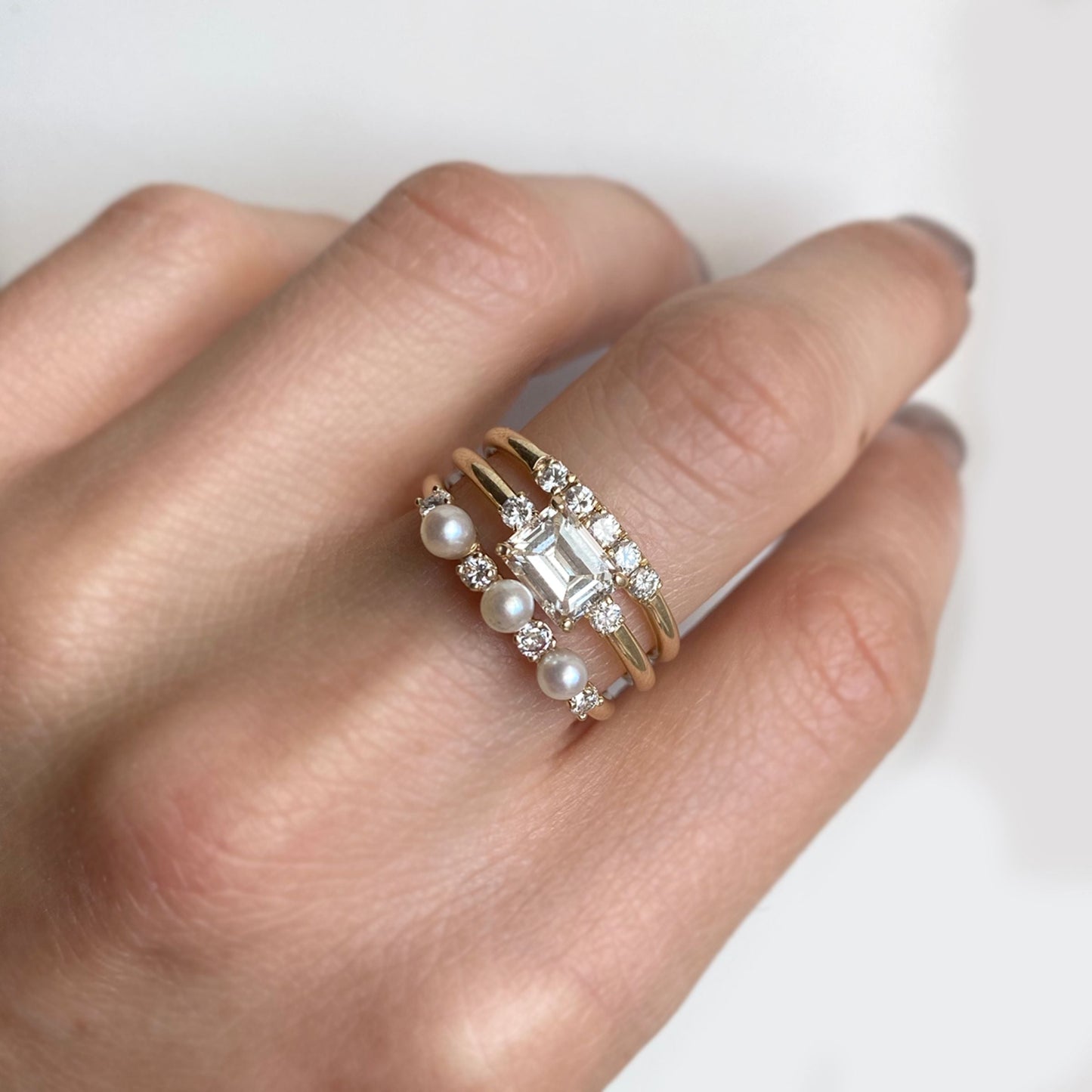 Half Eternity Diamond Wedding Band by Luxurian Jewels