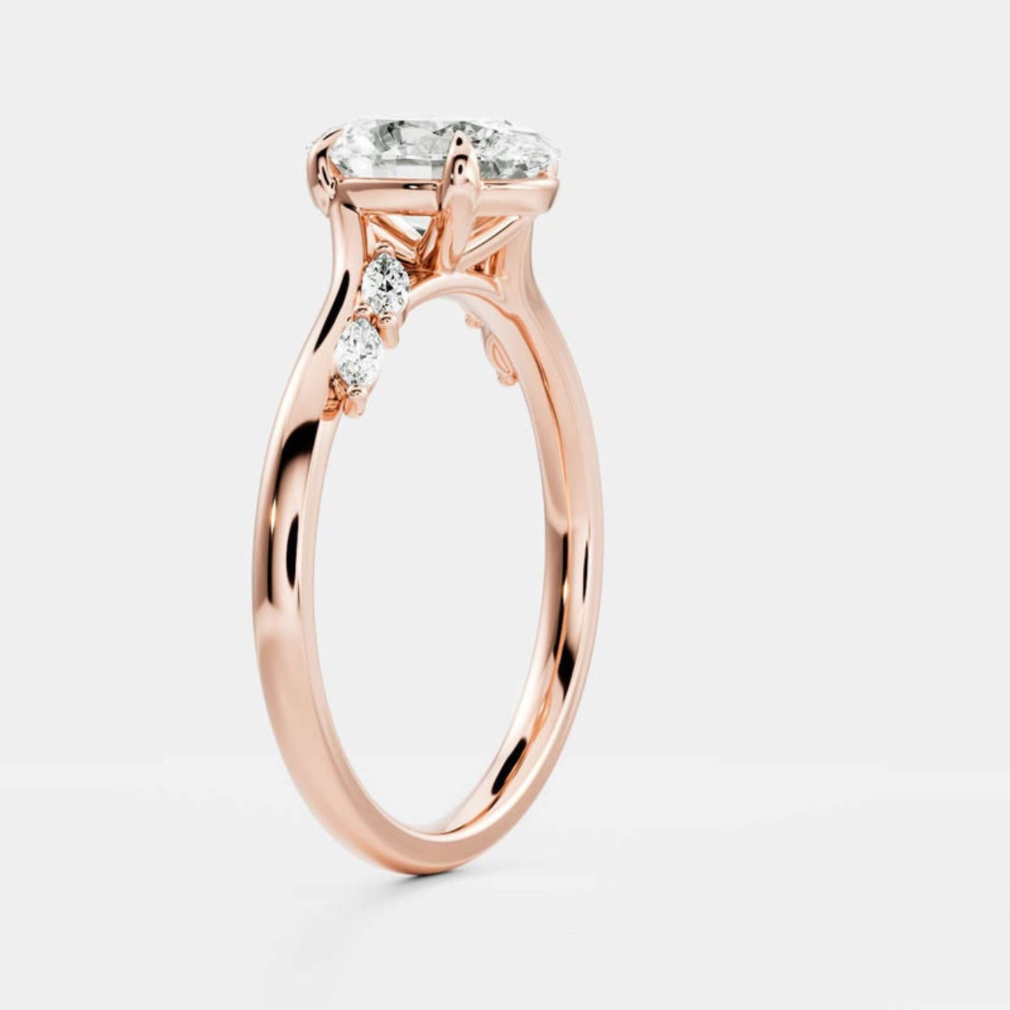 Half eternity pave Diamond wedding ring, Anniversary ring, Everyday Wear Jewelry