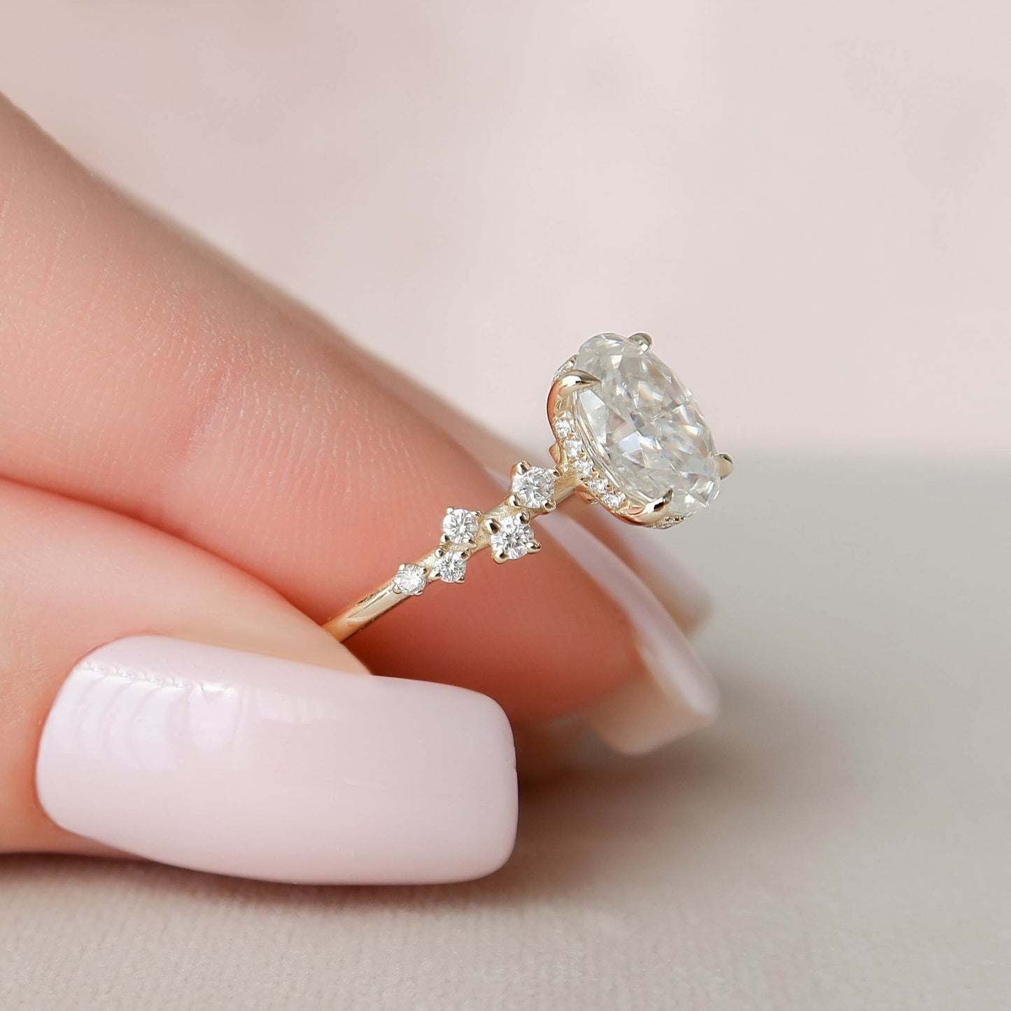 Lab Grown Diamond, Oval Lab Grown, Diamond Ring, Oval Diamond Ring