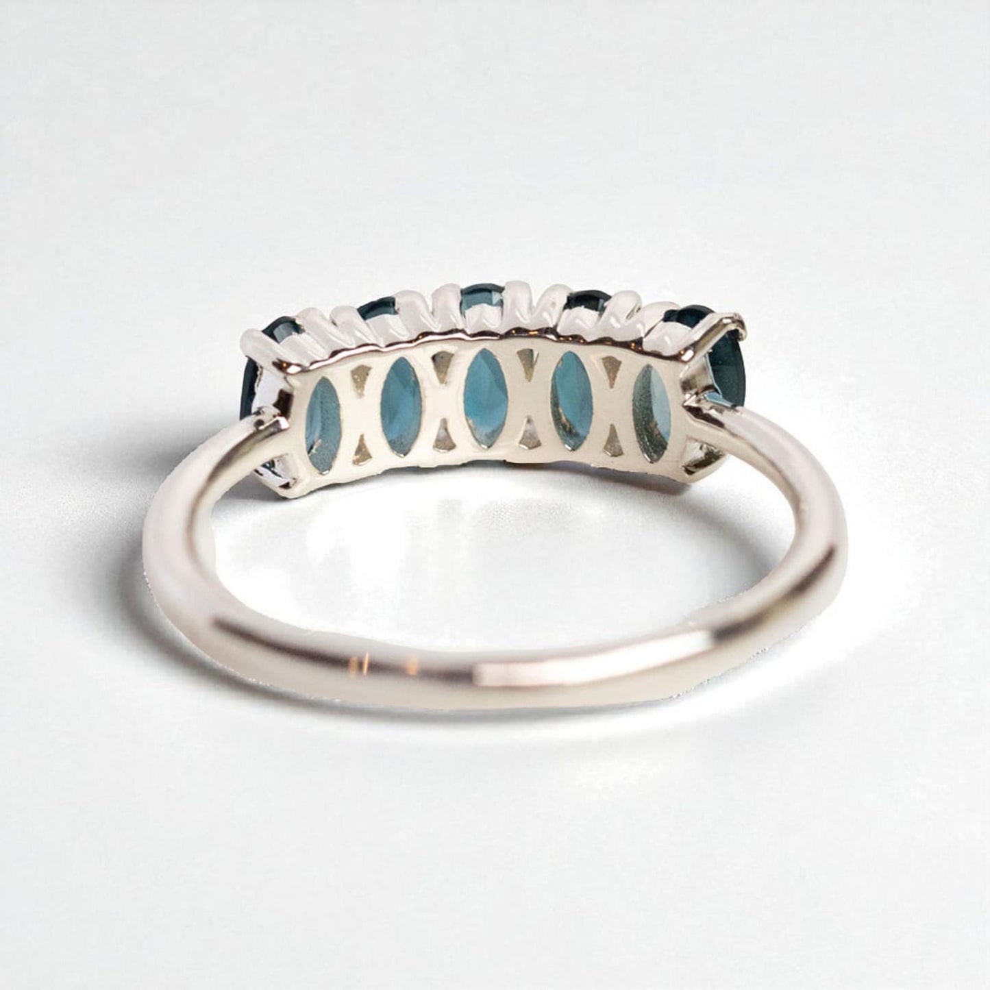 London Blue Topaz Wedding Ring