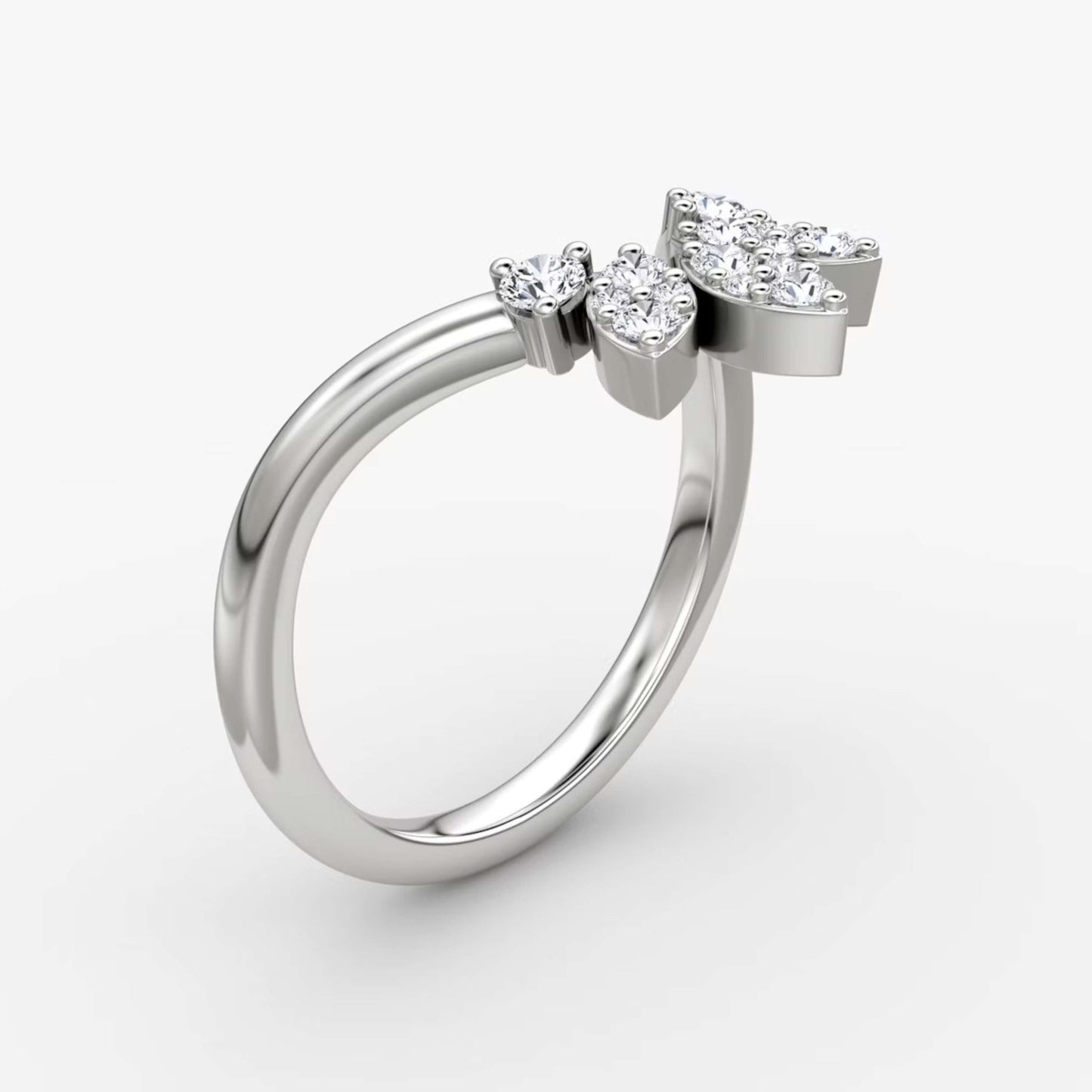 Matching Full Eternity Wedding Band Engagement Ring