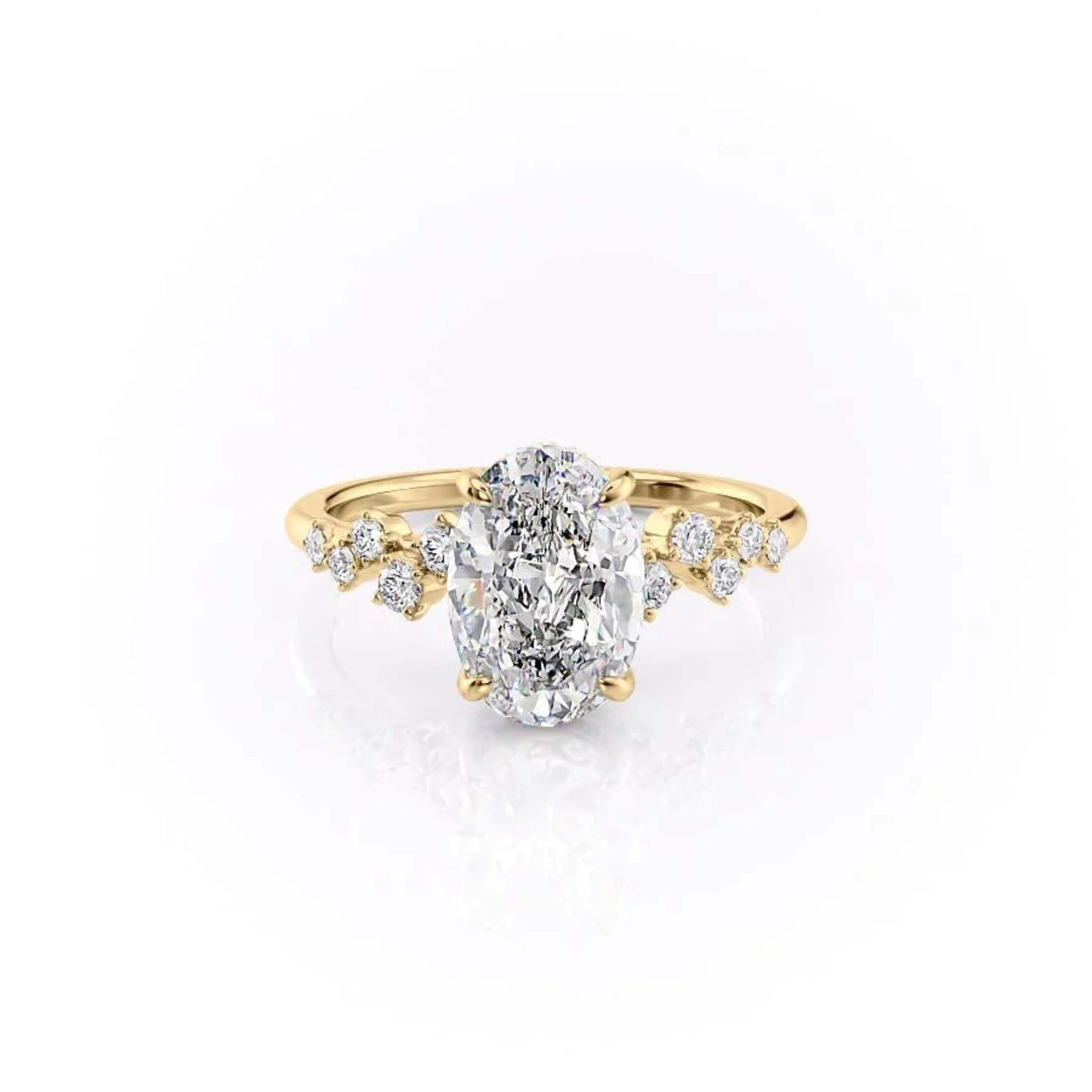 Oval Cut Lab Grown Diamond Ring