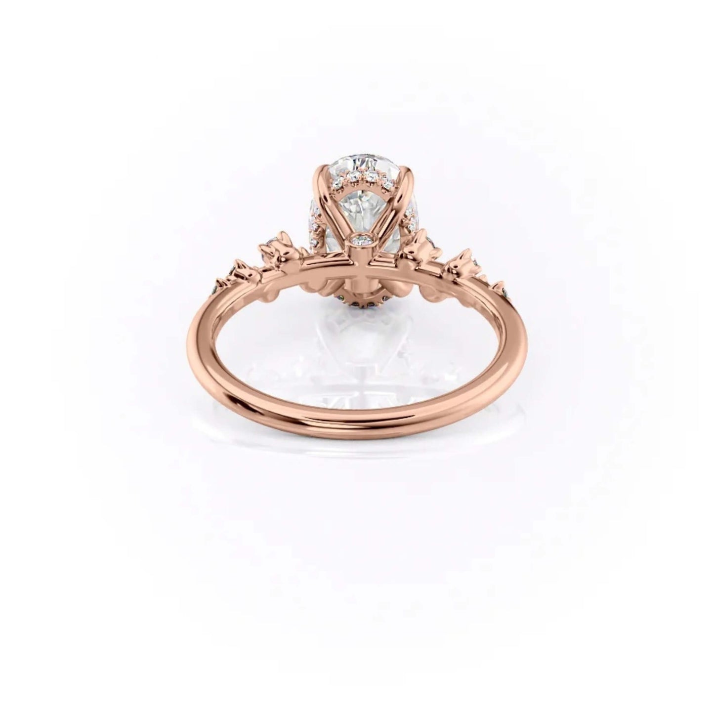 Oval Lab Grown Diamond Engagement Ring, Bespoke Ring