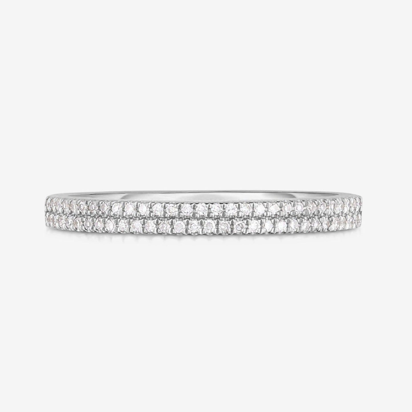 Pave Set Lab Diamond Band For Her