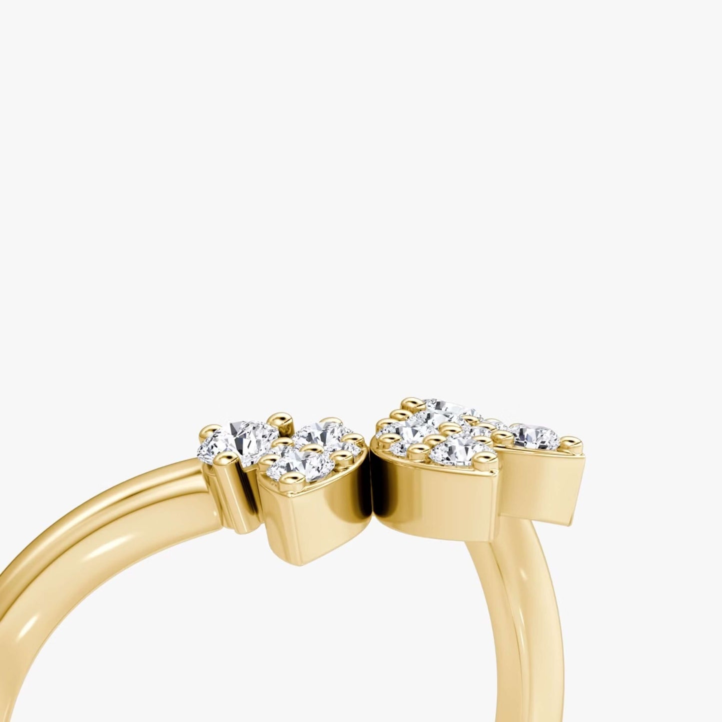 Pear Travel Engagement Ring Gold Silver Promise Ring Simulated Diamond Wedding Ring