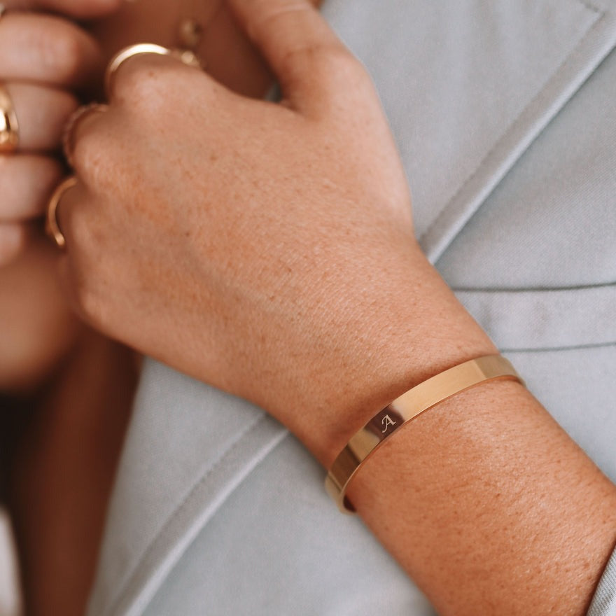 Personalised Vintage Inspired Cuff Bangle
