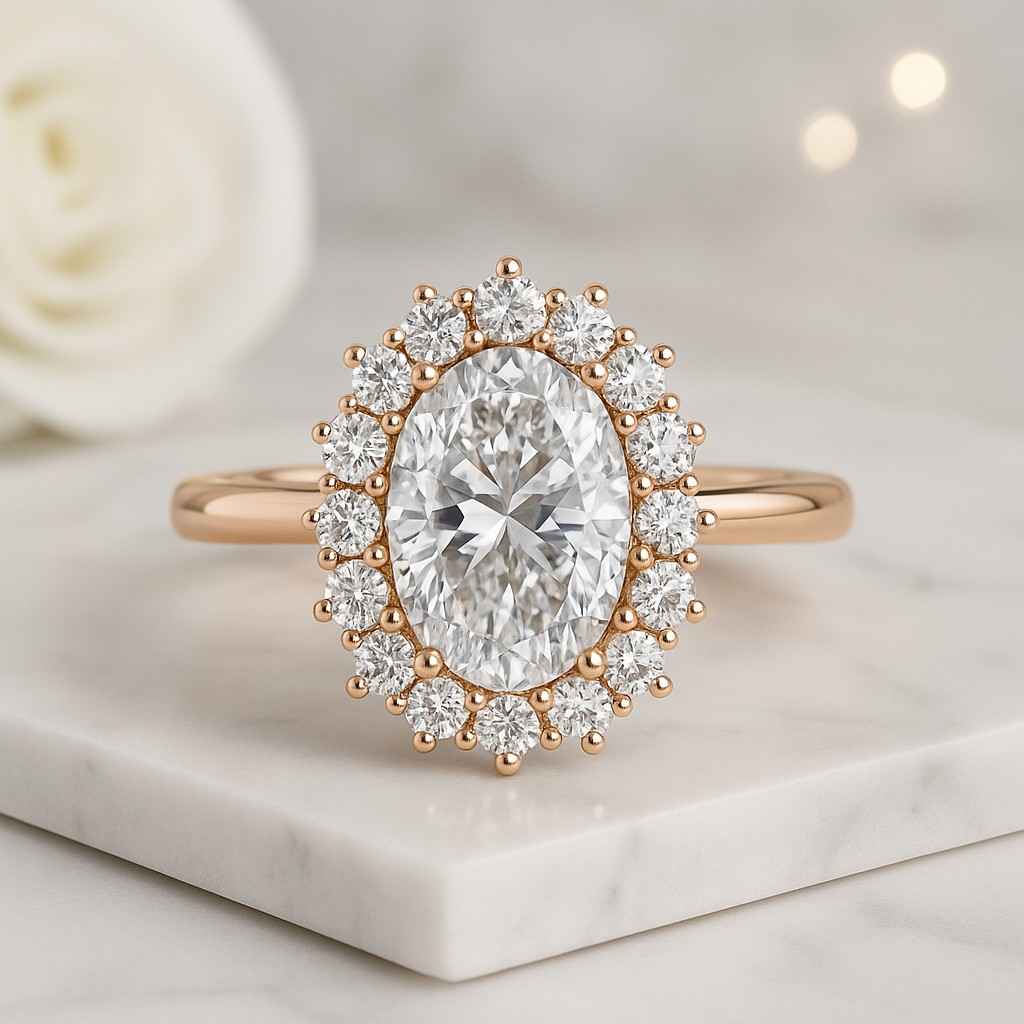 Prong Set Diamond Ring 14K White Gold Anniversary Ring