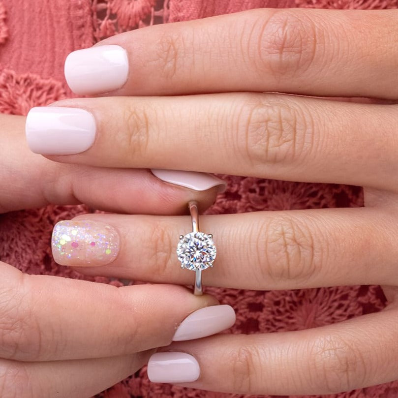 Ring For Women, Round Cut Wedding Ring