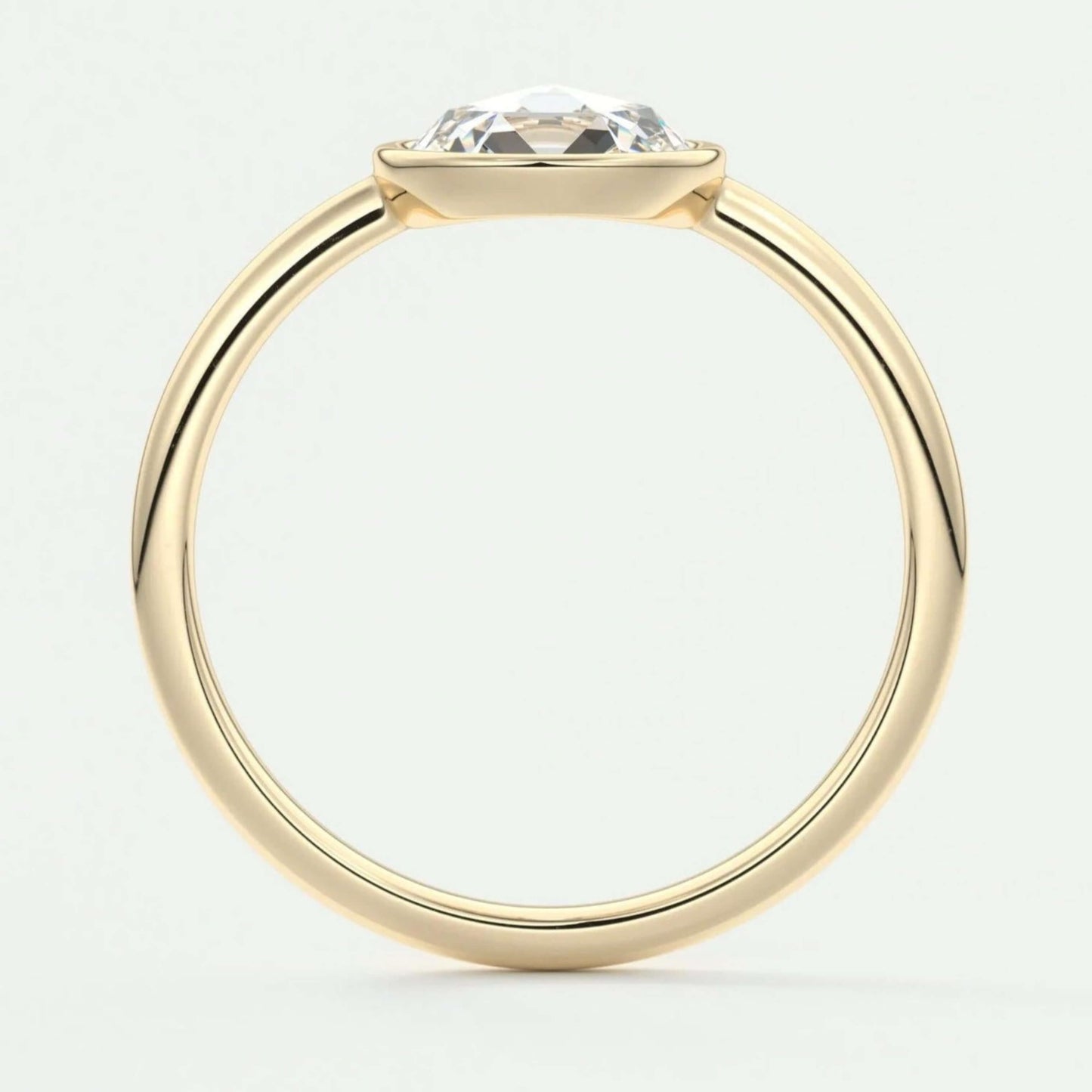 Rose Cut Diamond Engagement Ring