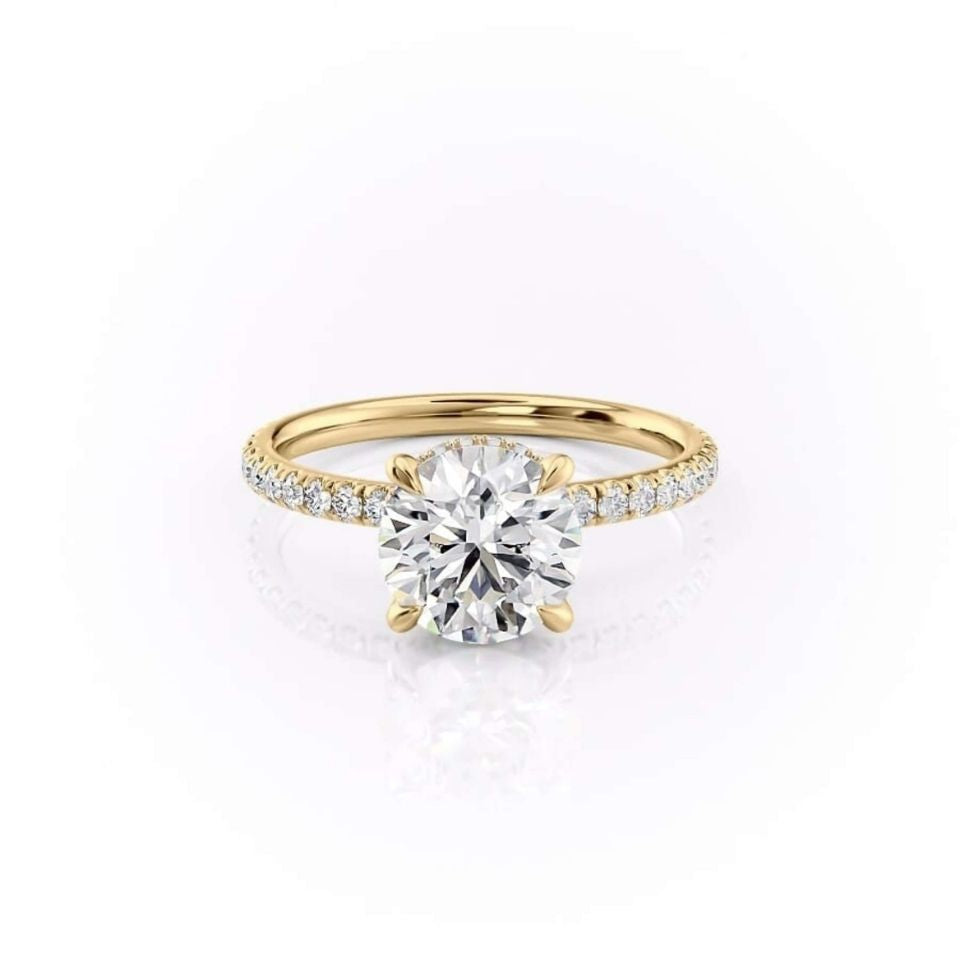Round Diamond Half Enternity Diamond Ring