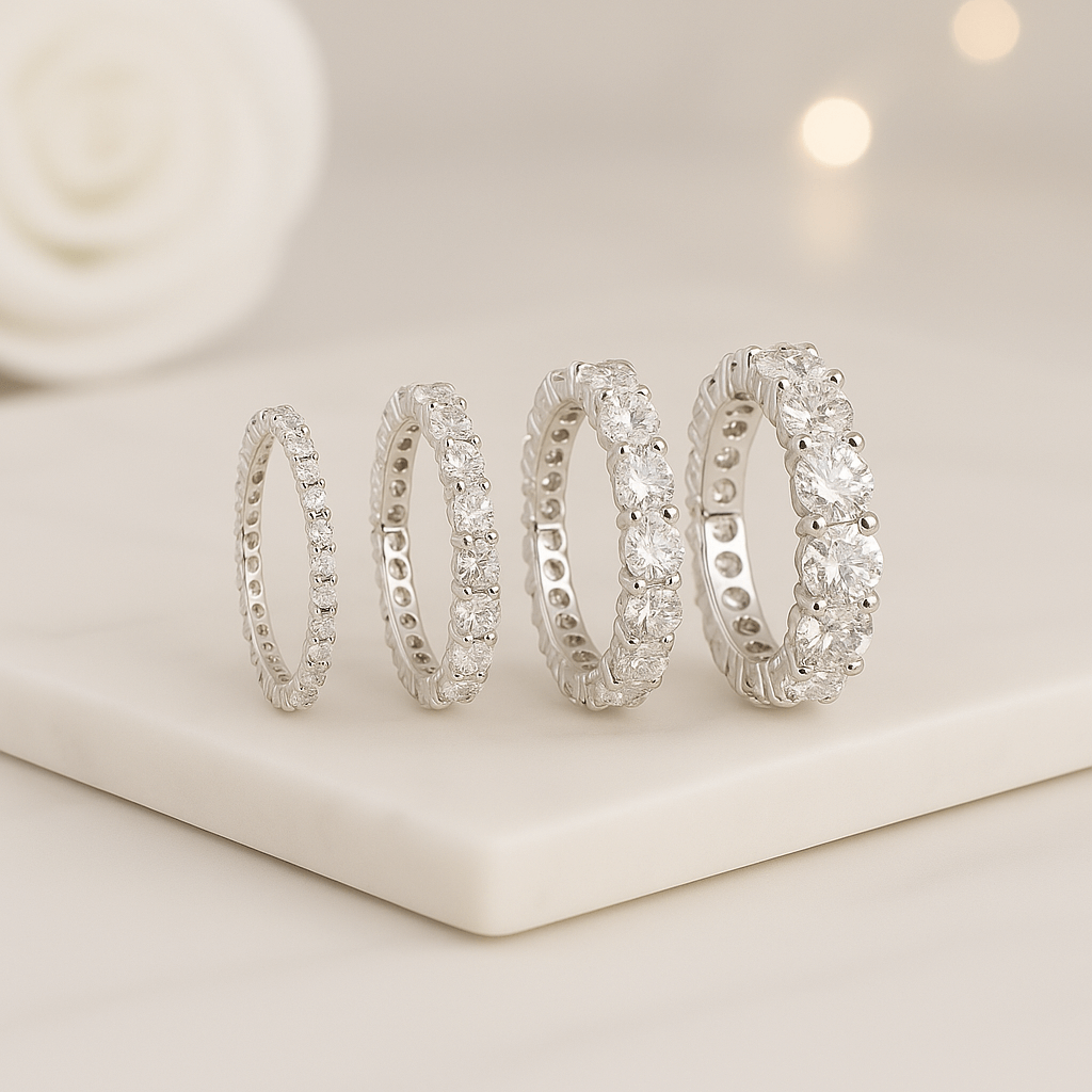 Round Cut Diamond Band