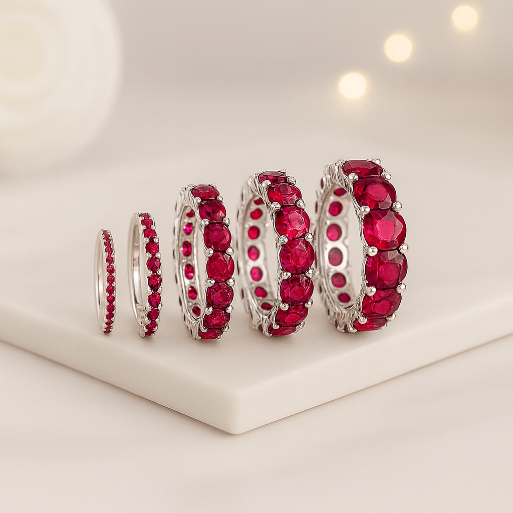 Round Cut Diamond Band