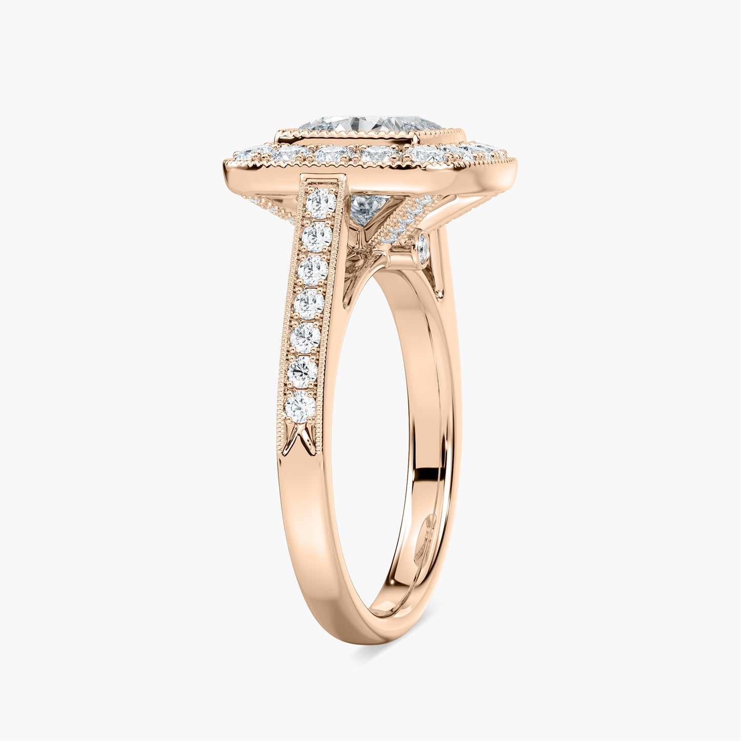 Round Diamond Pave Ring