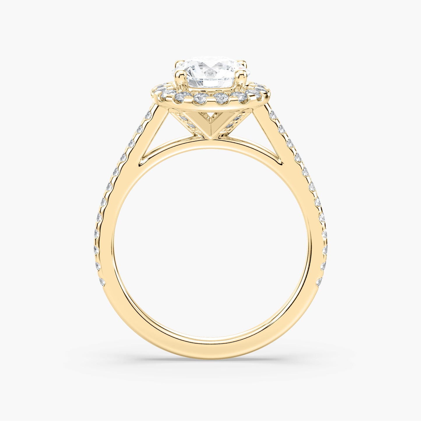 Round Lab Diamond Wedding Ring