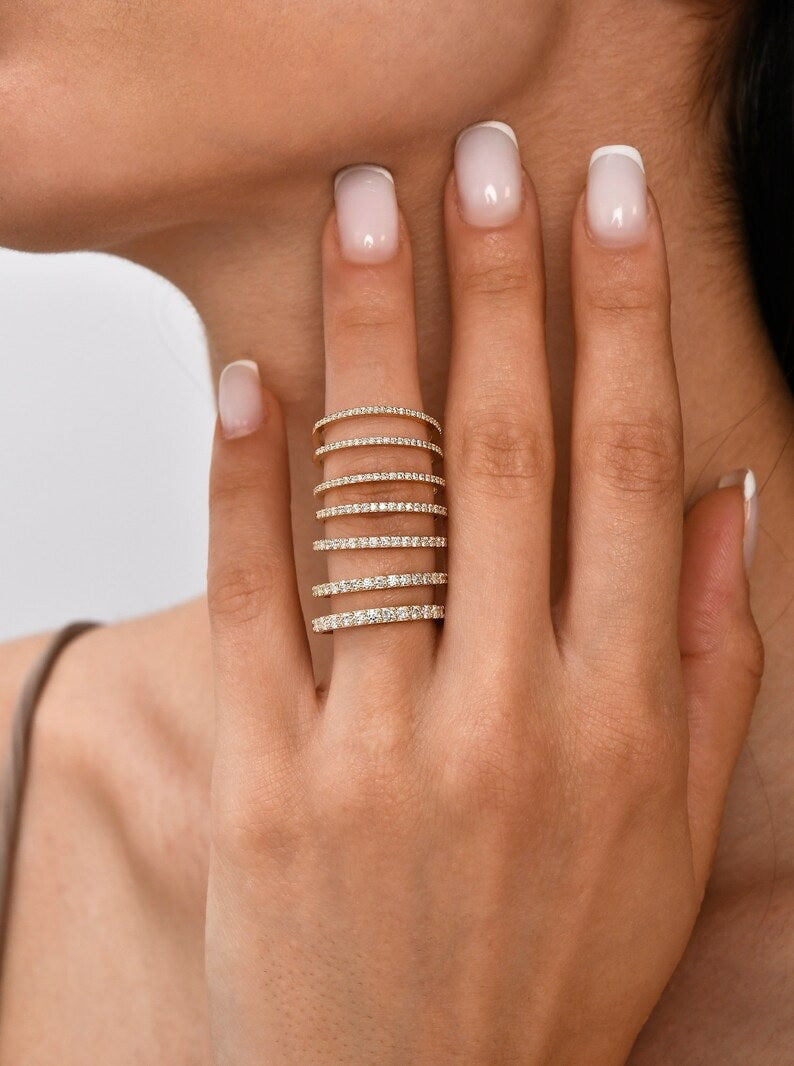 Solid Gold Minimal Stacking Band