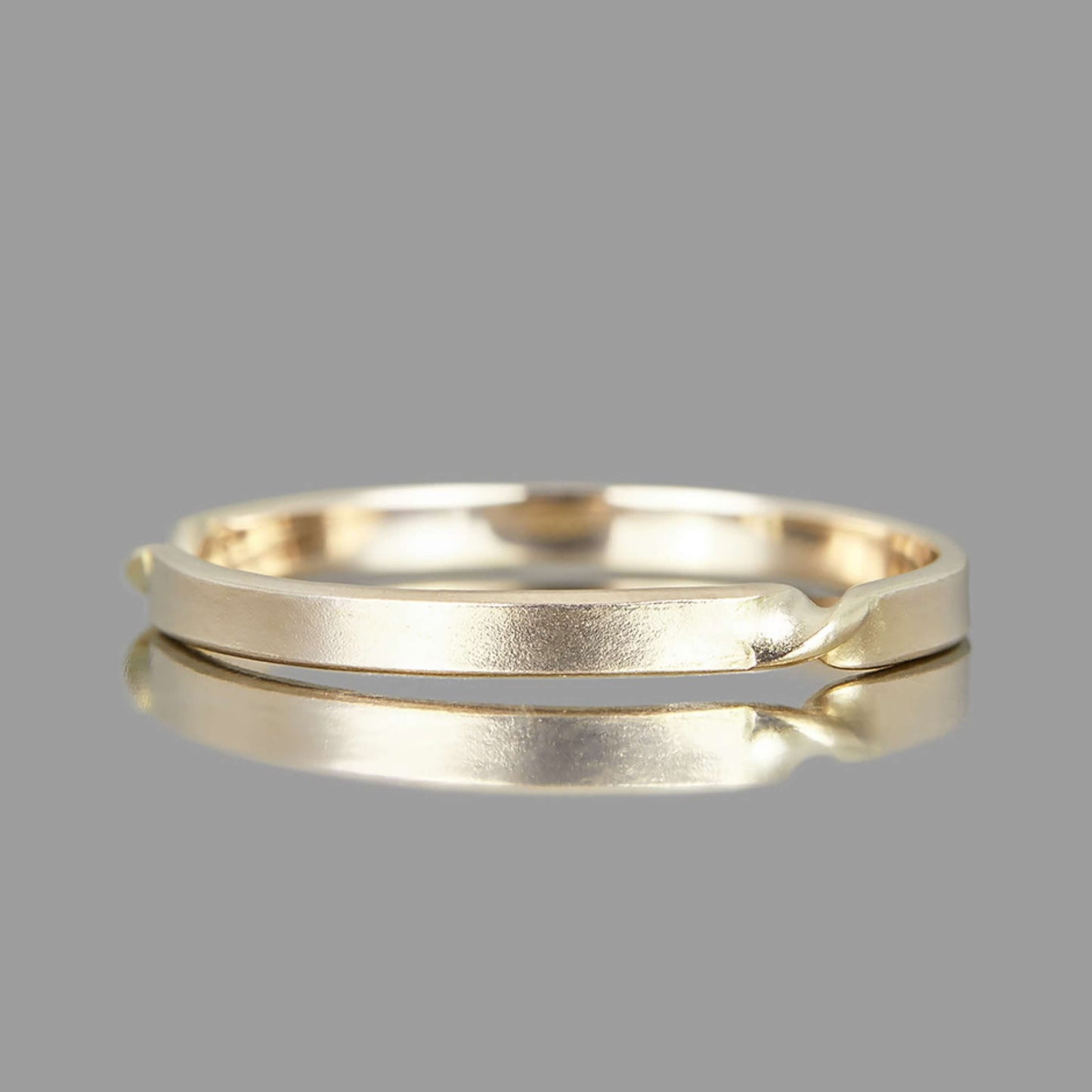 Solid Gold Plain Stacking Band