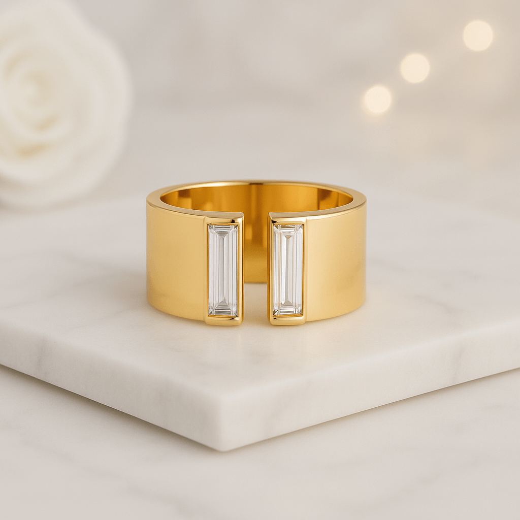 Solid Yellow Gold Wedding Band