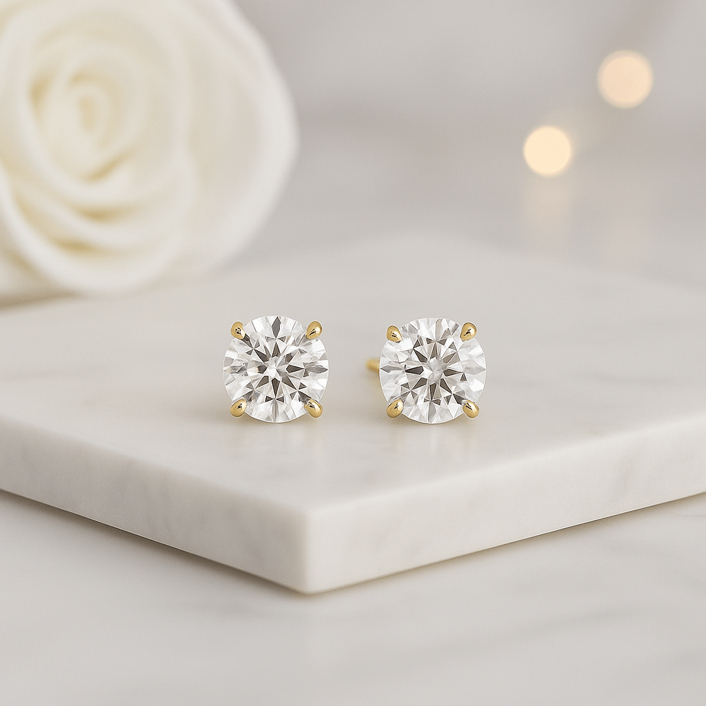 Solitaire Earrings