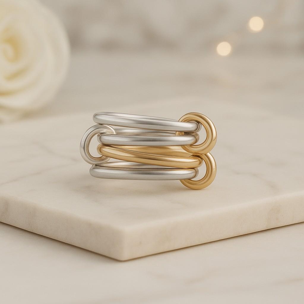 Spinner Gold Ring Stacking Jewelry
