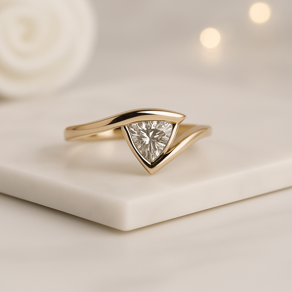 Trillion Cut Diamond Ring