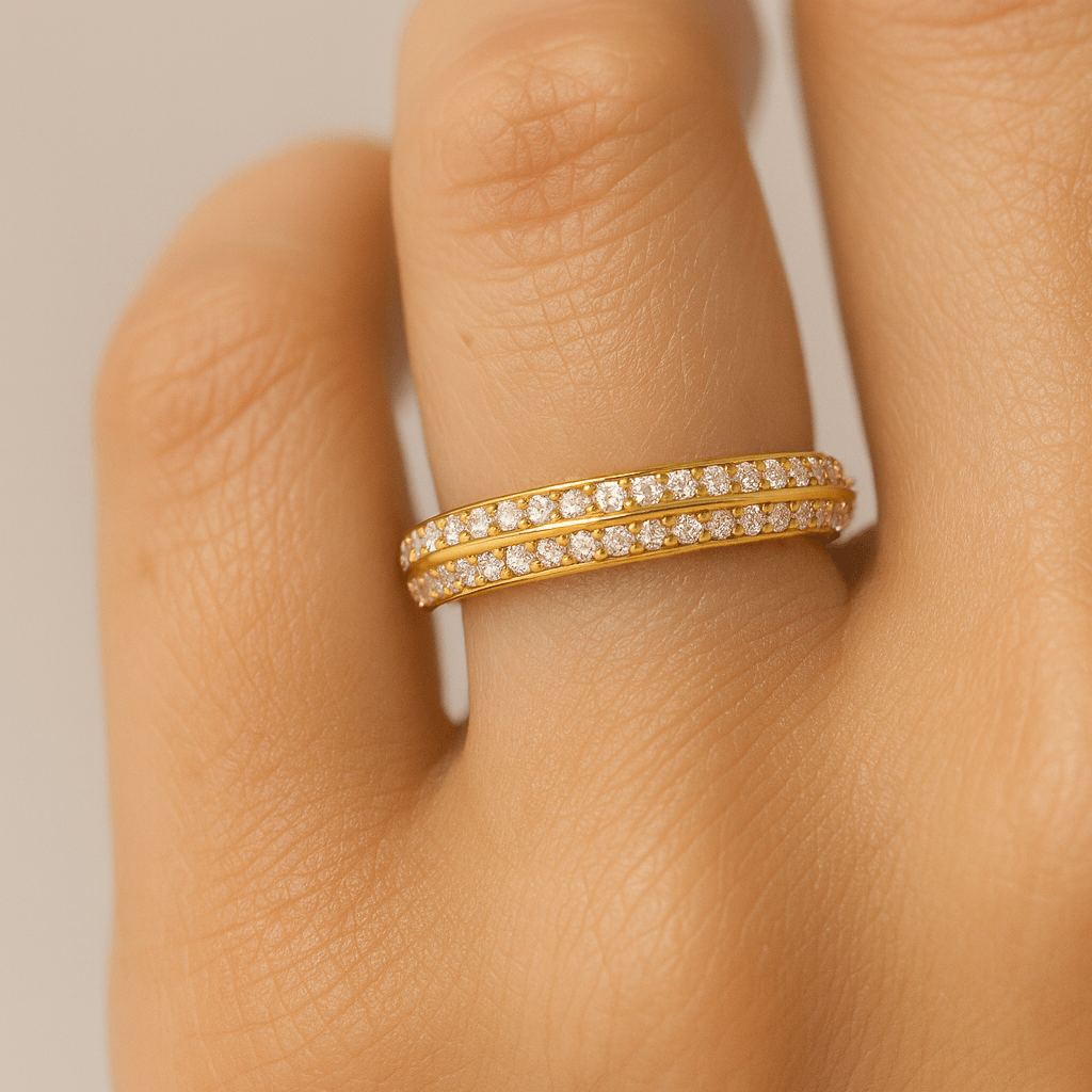 Two Side Pave Setting Ring