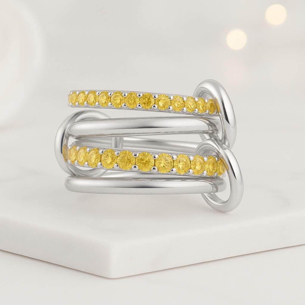 two stone lab grown diamond ring marquise and oval shape fine jewelry