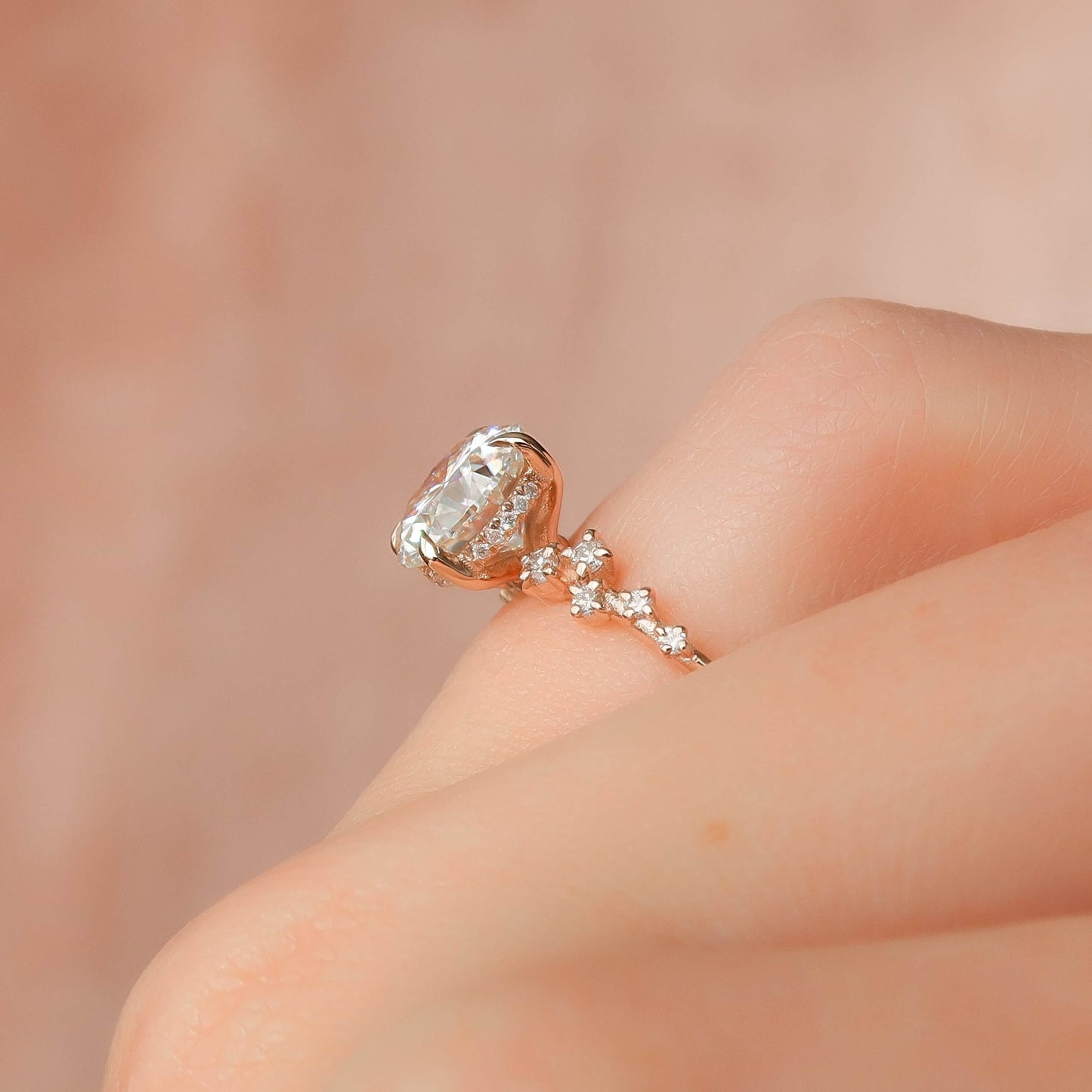 Unique Cluster Ring- Promise Ring- Statement Ring For Her