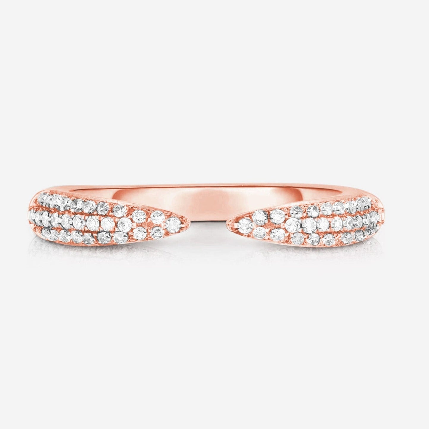 Unique Open Wedding Band Ring For Bridal