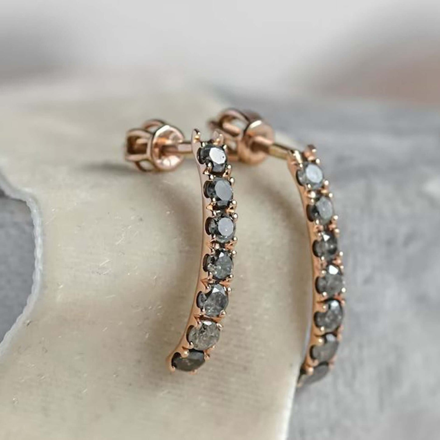 Vertical Diamond Earrings