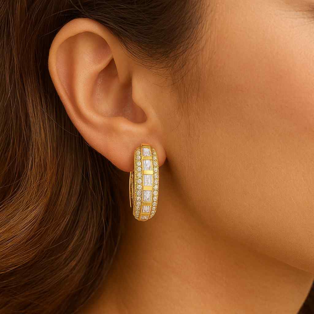 Wedding Everyday Earrings Push Screw Back