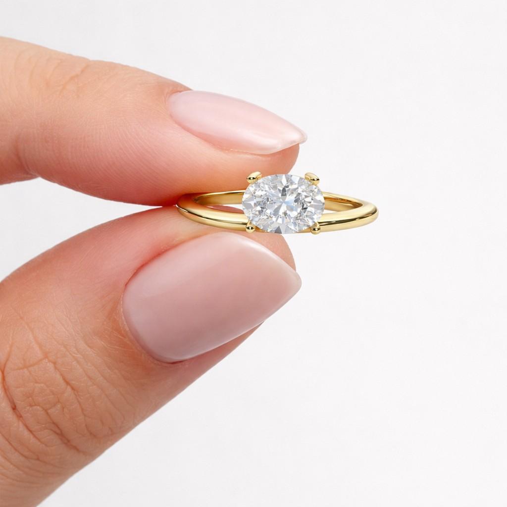 dainty carat ring minimal carat ring everyday carat ring stacking carat ring slim carat ring comfort fit ring